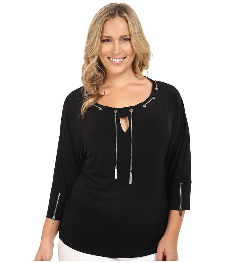 Calvin Klein Plus - Plus Size Dolman W/ Chain