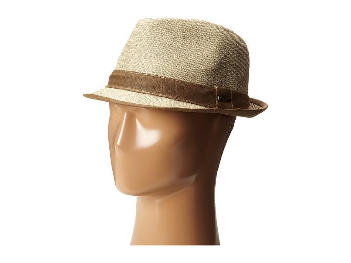 Stetson - Textured Fedora With Contrast Linen Band
