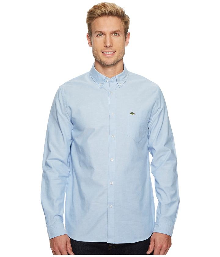 Lacoste - Long Sleeve Oxford Button Down Collar Regular