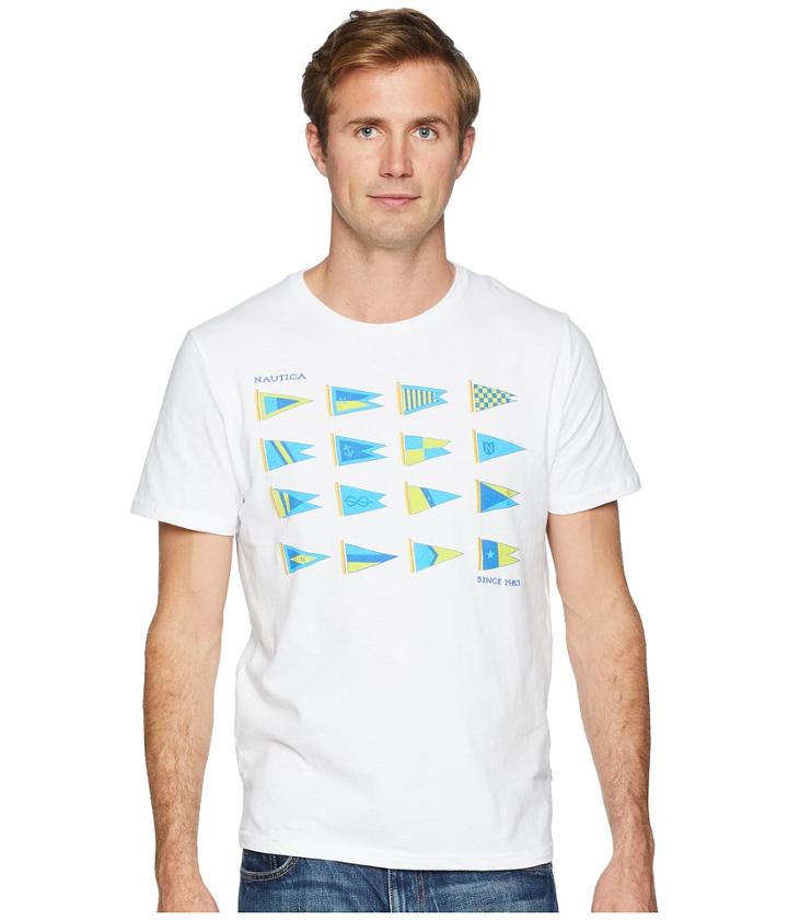 Nautica - Heritage Sail Flags Crew T-shirt