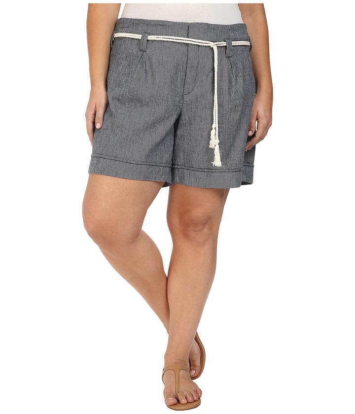 Nydj Plus Size - Plus Size Layla Shorts In Navy
