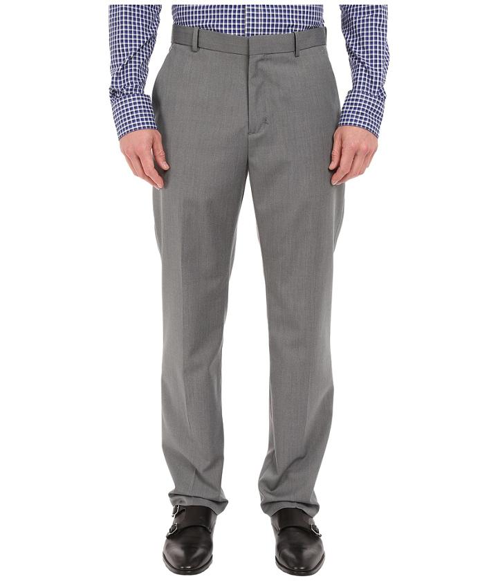 Perry Ellis - Textured Diamond Flat Front Suit Pants