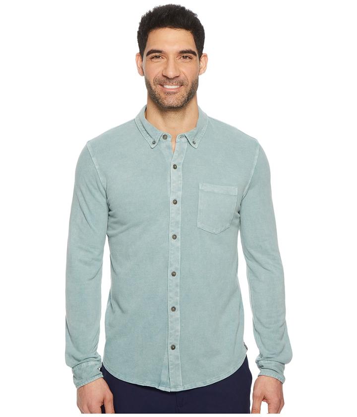 Mod-o-doc - Bass Rock Long Sleeve Button Front Polo Shirt