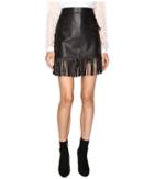 Just Cavalli - Fringe Leather Skirt