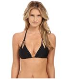 Luli Fama - Cosita Buena Reversible Zigzag Knotted Cut Out Triangle Top