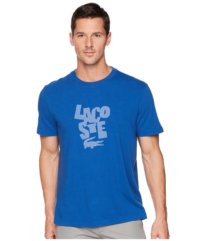 Lacoste - Short Sleeve 'graphic' Jersey Discharge Print Regular