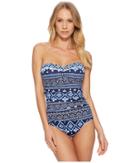 Tommy Bahama - Indigo Cowrie Bandeau One-piece Swimsuit