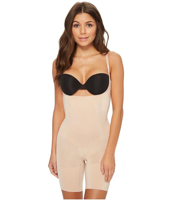 Spanx - Oncore Open-bust Mid-thigh Bodysuit