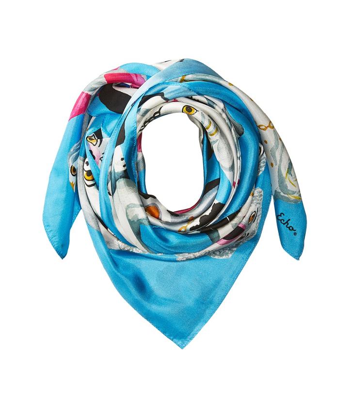 Echo Design - Staffordshire Dogs Silk Square Scarf