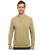 True Grit - Double Side Slub And Knit Crew Neck Sweatshirt W/ Stitch Details