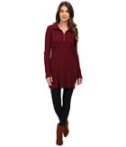Mod-o-doc - Space Dye Thermal 1/4 Zip Tunic