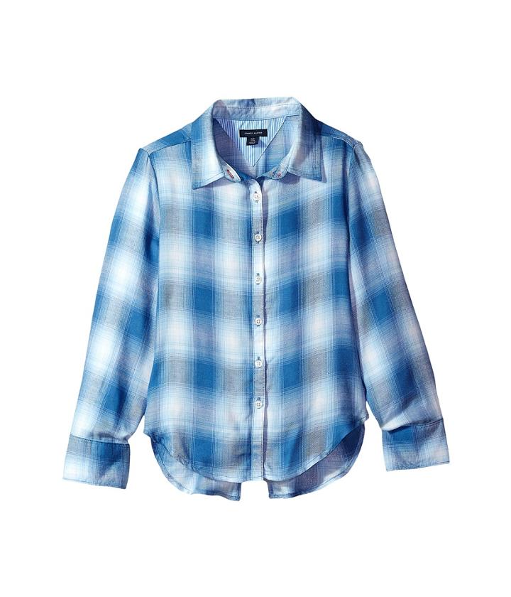 Tommy Hilfiger Kids - Yarn-dye Split Hem Plaid Shirt