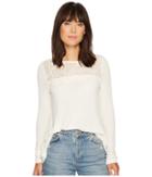 Lucky Brand - Lace Collar Thermal Top