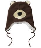San Diego Hat Company Kids - Fleece Lined Bear Beanie With Ear Covers And Tie