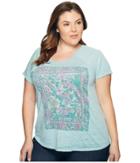 Lucky Brand - Plus Size Floral Gardens Tee
