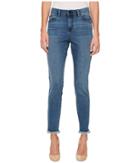Ivanka Trump - Denim Fringe Boot Leg Jeans In Vintage