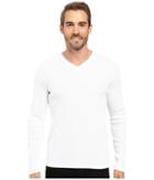 Calvin Klein - Long Sleeve Rib V-neck T-shirt