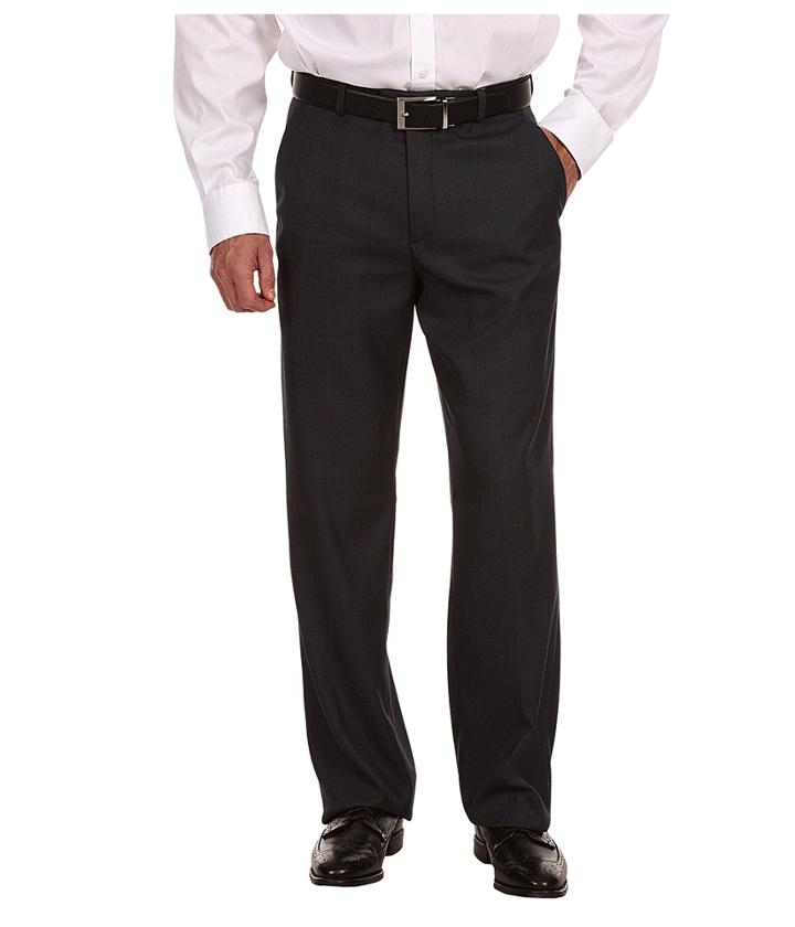 Perry Ellis Portfolio - Classic Fit Flat Front Sharkskin Pant