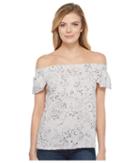 Michael Stars - Floral Print Off The Shoulder Tee
