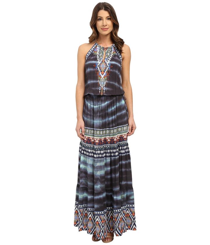 Hale Bob - Wearable Art Drop Waist Maxi Dress