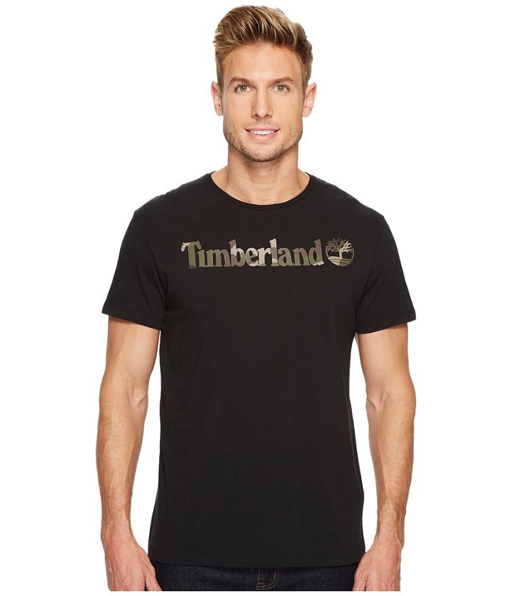 Timberland - Short Sleeve Dunstan River Camo Print Logo Tee