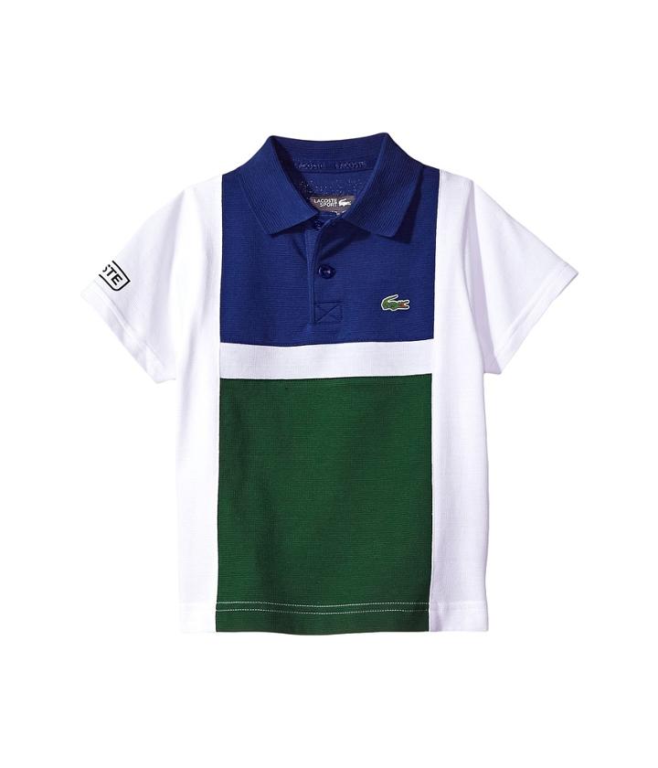 Lacoste Kids - Short Sleeve Cotton Color Block Polo