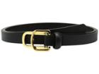Lauren Ralph Lauren - 5/8 Double Side Bar Buckle On Smooth Vachetta Strap
