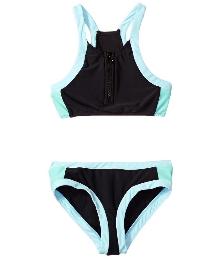 Seafolly Kids - Aztec Tapestry Zip Front Tankini Set