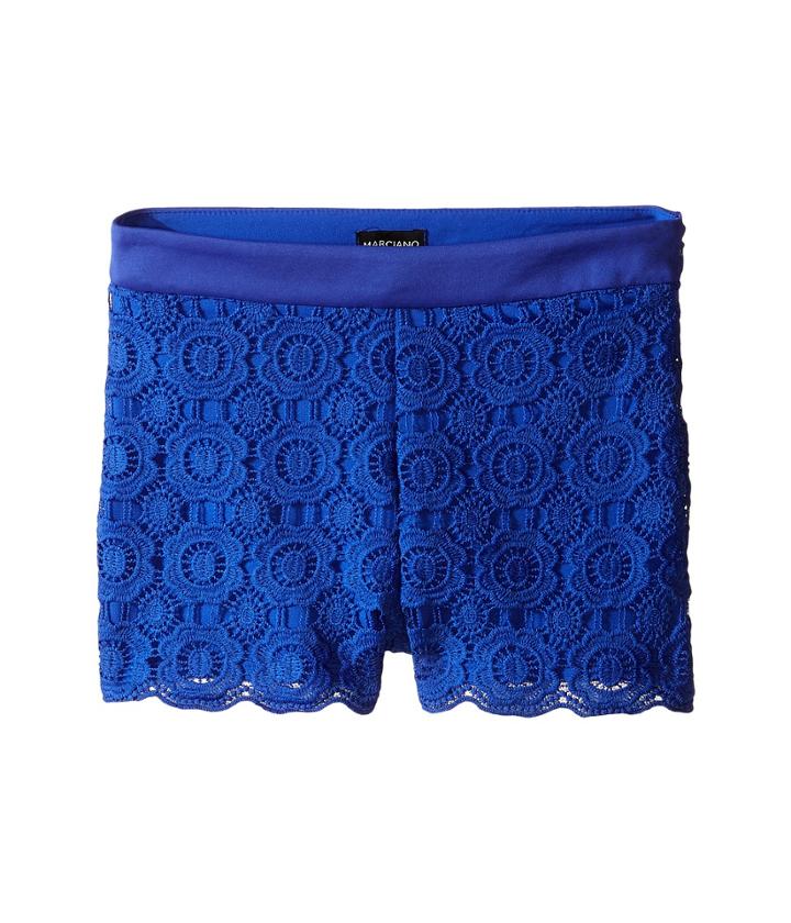 Marciano Kids - Lace Shorts W/ Pleather Trim