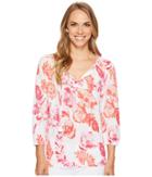 Tommy Bahama - Florals Falling 3/4 Sleeve Top