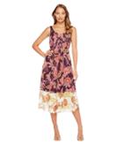 Donna Morgan - Pleat Front Chiffon Maxi Dress