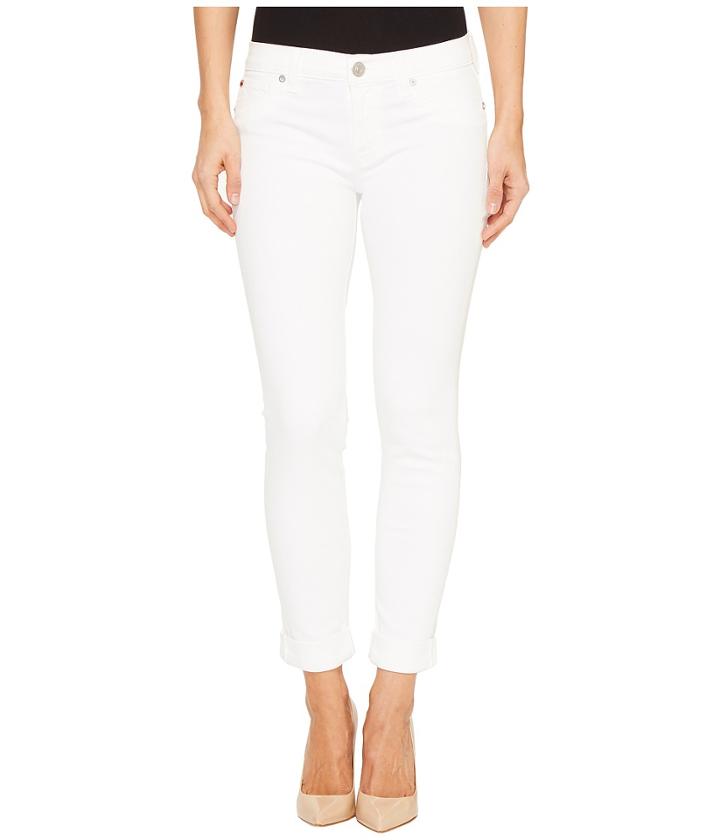 Hudson - Tally Cropped Skinny Five-pocket Jeans In White