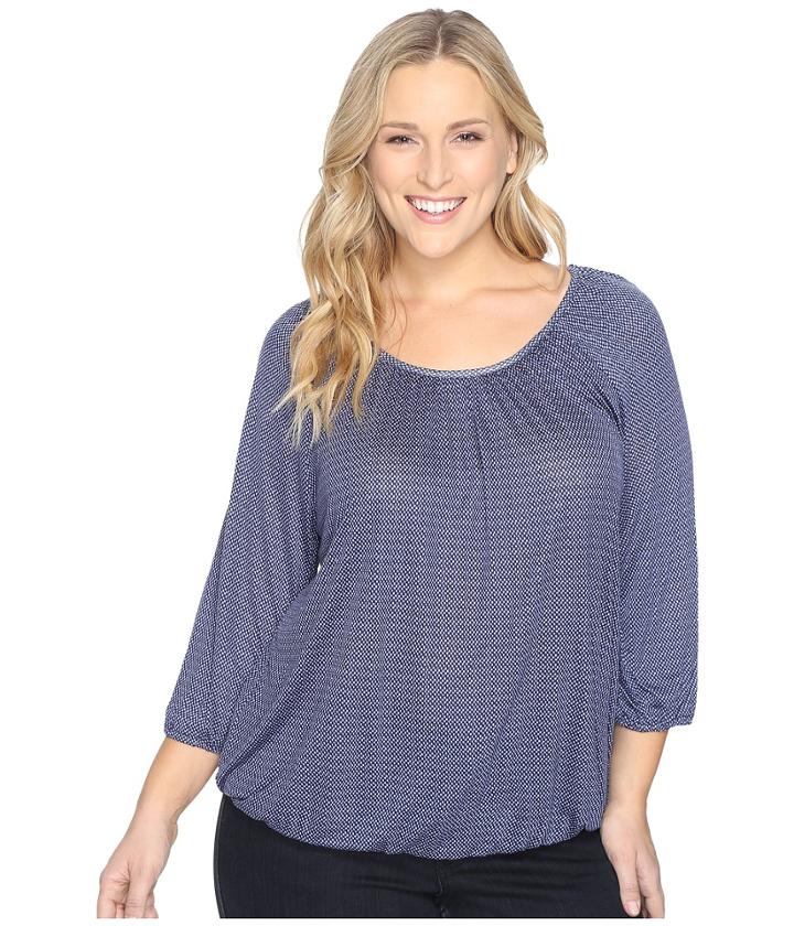 Michael Michael Kors - Plus Size Cheval Lace Peasant Top