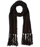 Cole Haan - Chunky Cable Muffler With Fringe