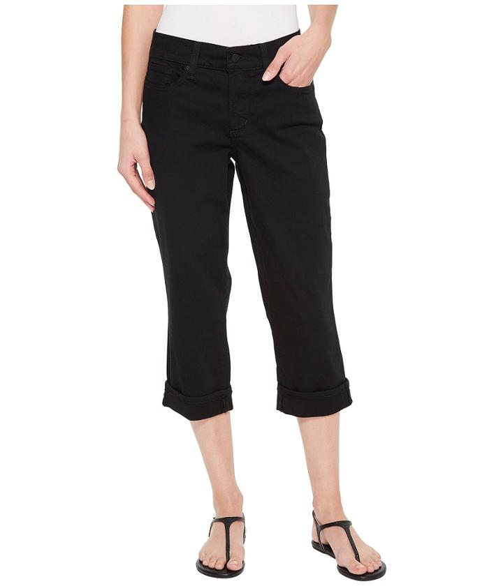 Nydj - Marilyn Crop W/ Cuff In Black