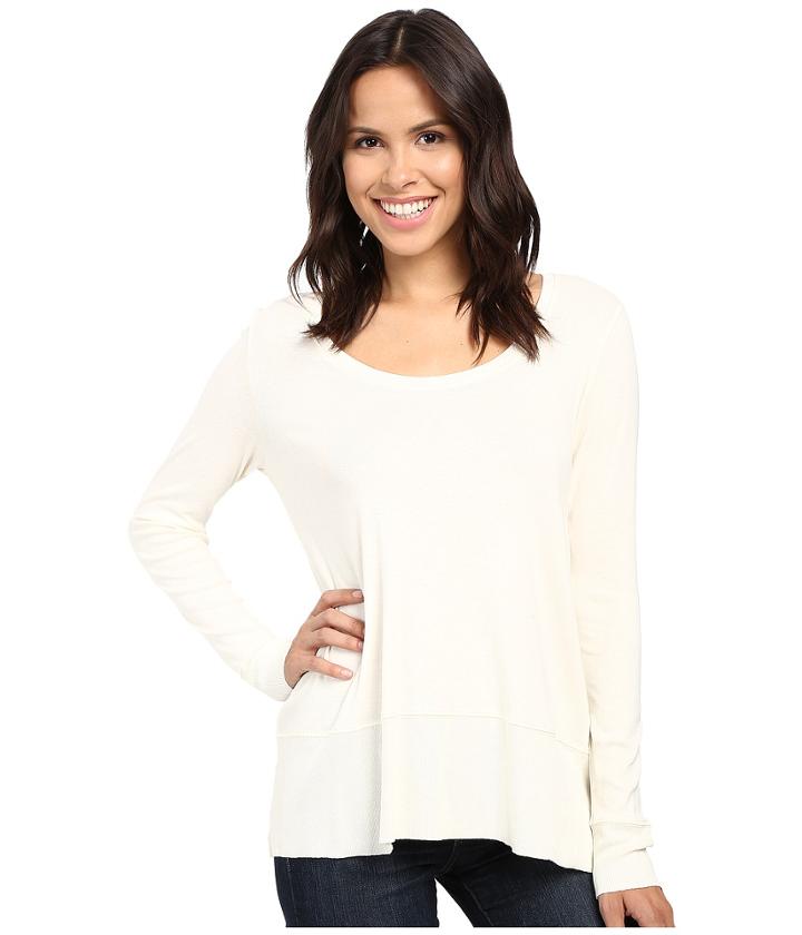 Lilla P - Fine Rib Long Sleeve Swing Top
