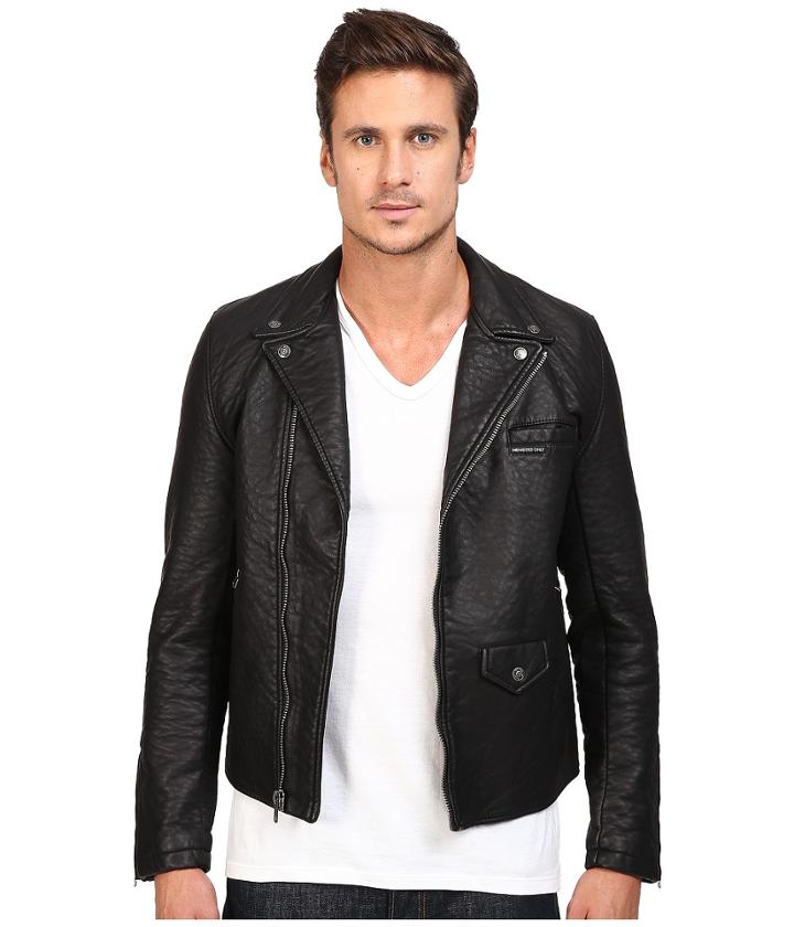 Members Only - Bubble Pu Biker Jacket