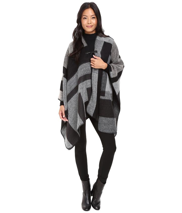 Calvin Klein - Woven Border Ruana