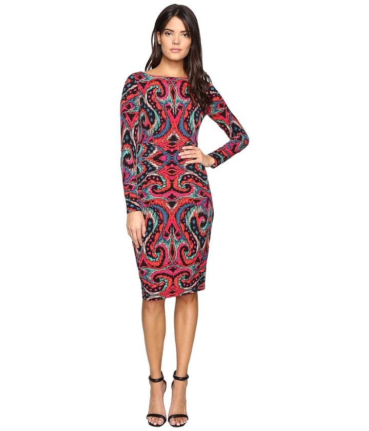 Maggy London - Ikat Texture Jersey Sheath Dress