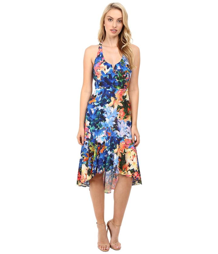 Nicole Miller - Tie-dye Flowers Saturday Dress