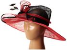 Scala - Sinamay Two-tone With Big Bow Flower And Feathers