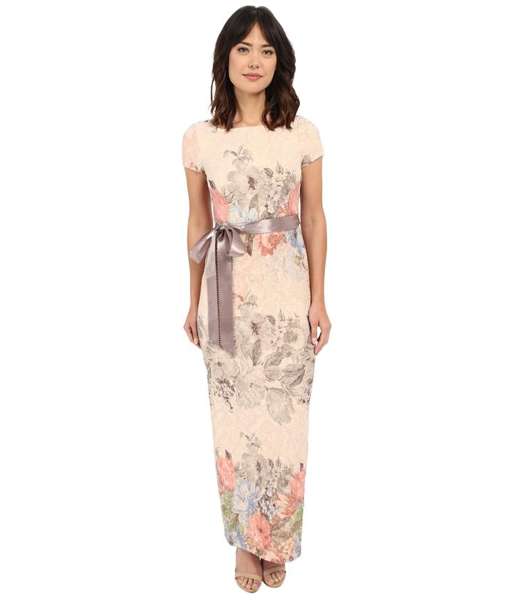 Adrianna Papell - Matelasse Column Gown