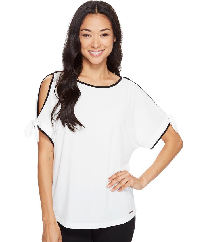 Ivanka Trump - Cold Shoulder Matte Jersey Top