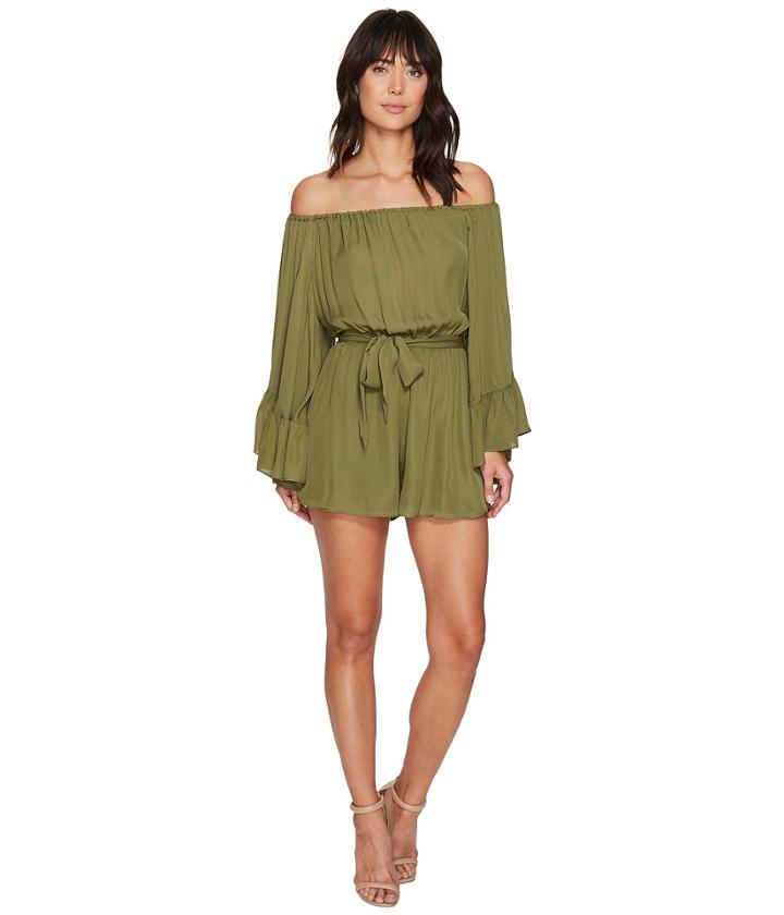 Nicole Miller - Harlow Flare Sleeve Tie Romper