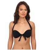 Kamalikulture By Norma Kamali Sweetheart Front Tie Top