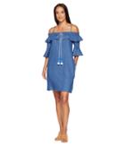 American Rose - Rayna Off The Shoulder Dress With Tassels
