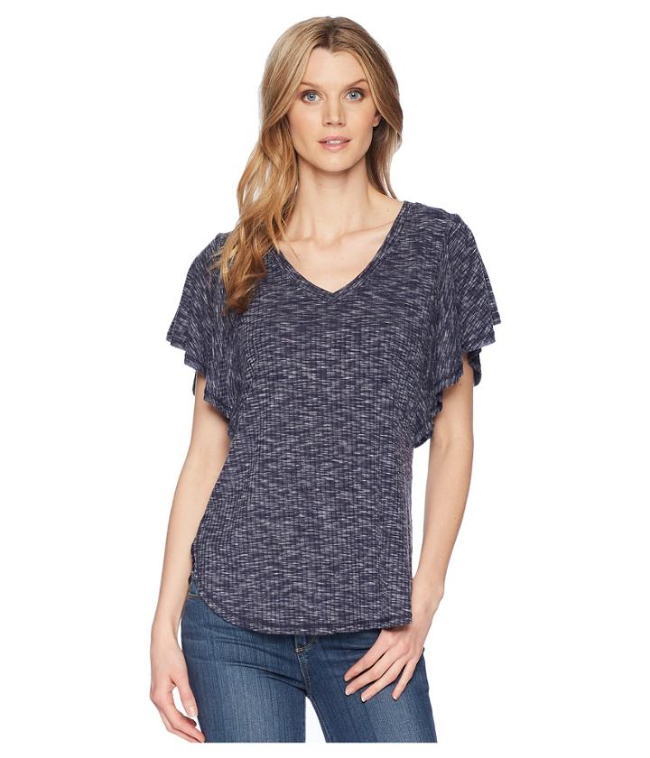 B Collection By Bobeau - Mariee Flutter Sleeve Tee