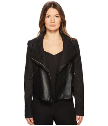 Lamarque - Amata Linen Leather Funnel Jacket