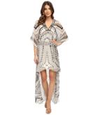 Hale Bob - Outside The Lines Silk Chiffon High-low Maxi
