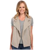 Dylan By True Grit - Effortless Stretch Cotton Zip Vest